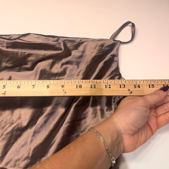 NWT Micas Satin Draped Sleeveless Midi Dress Size Medium - Picture 6 of 9